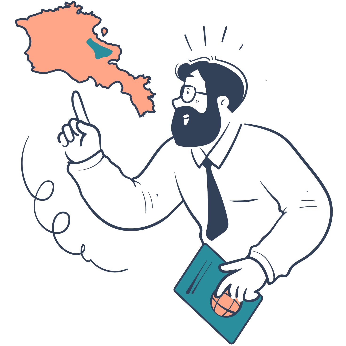 A man and a woman holding hands with a child with trees in the background